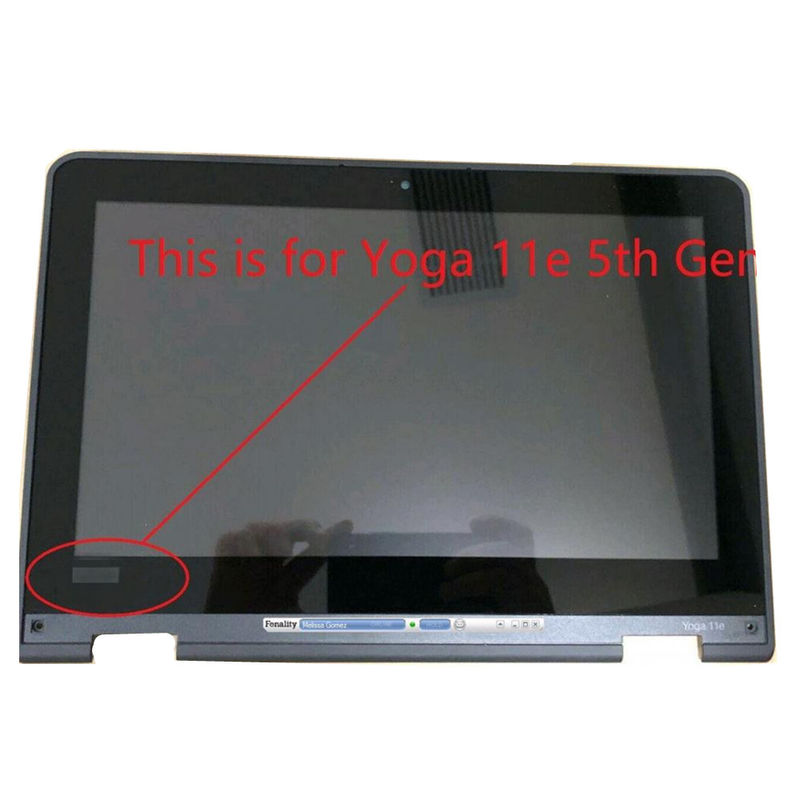 01LW704 Lenovo Yoga 11E 5G 20LM HD Windows LCD Assembly w/Frame Board